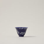 Dallaty blue glass and porcelain Tea and coffee cups set 21 pcs image number 3