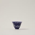Dallaty blue glass and porcelain Tea and coffee cups set 21 pcs image number 3