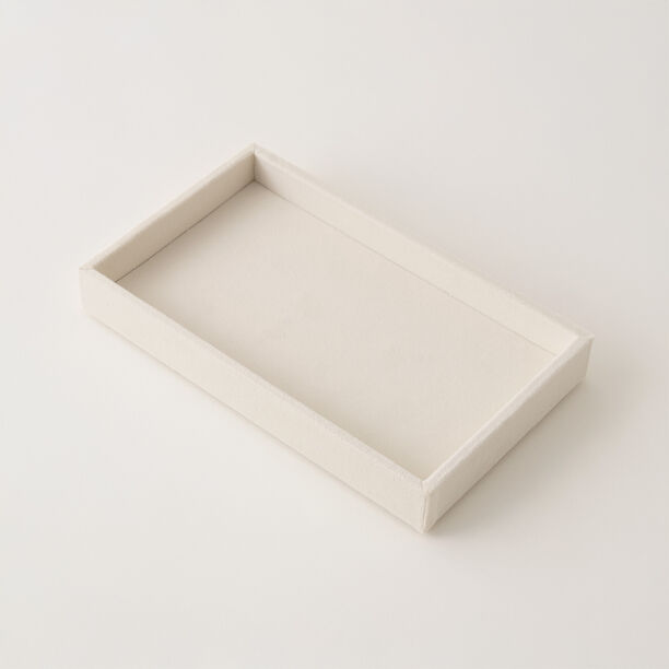 Homez beige velvet jewelry organizer 21*12.5*2.6cm image number 1