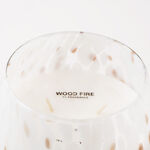 Homez glass jar candle 10*13.75cm, white image number 3