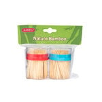 Alberto 2 Pieces Bamboo Toothpick Set With 400 Pieces Per Bottle image number 1