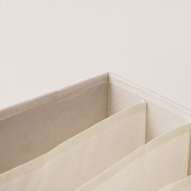 Homze Polyester Clothes Organizer, 6 Grid Beige 59.5*20.5*19Cm image number 2