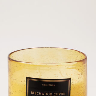 Beechwood And Citron Scented Glass Candle 1266G
