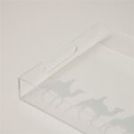Dallaty Acrylic Serving Tray with ًWhite Camel Print image number 1