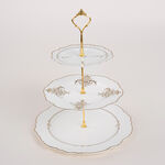 Andalusian Gld Frill 3 Tiers Cake Stand image number 1