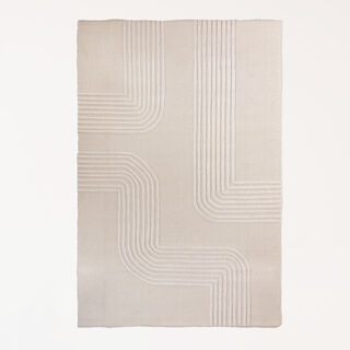 Cottage tufted beige rug 160*230cm