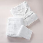 Cottage white cotton bathrobe S/M, 3 pcs set image number 7