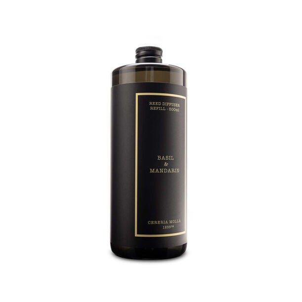 Basil & mandarín reed diffuser refill oil 500 mL image number 1