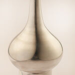 Homez Dome Shaped Ramadan Aluminum Decortive Piece Yaqut Collection 10*10*30Cm, Silver image number 2