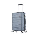 3 Piece Abs Trolley Case Set Horizontal Stripes Light Blue 20/24/28" image number 4