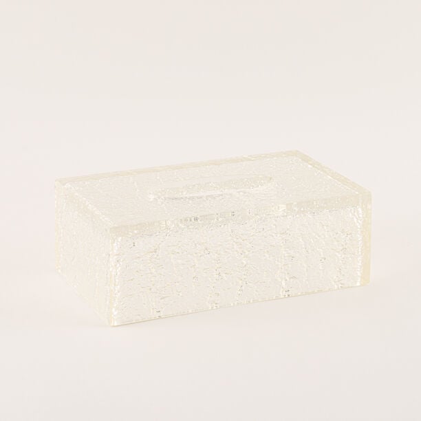 Homez Textured Resin Tissue Box, 22cm image number 1