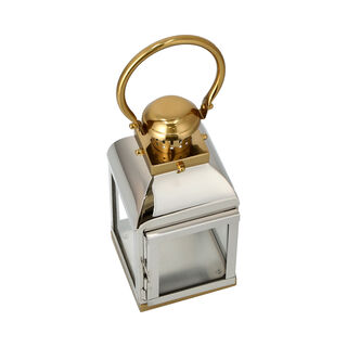 Lantern Stainless Steel Silver & Gold