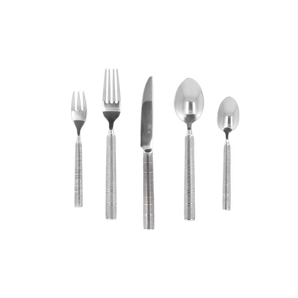 La Mesa silver stainless steel cutlery set 20 pc image number 2