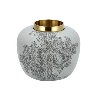 Sarab Ceramic Vase 24.5*24.5*21 Cm