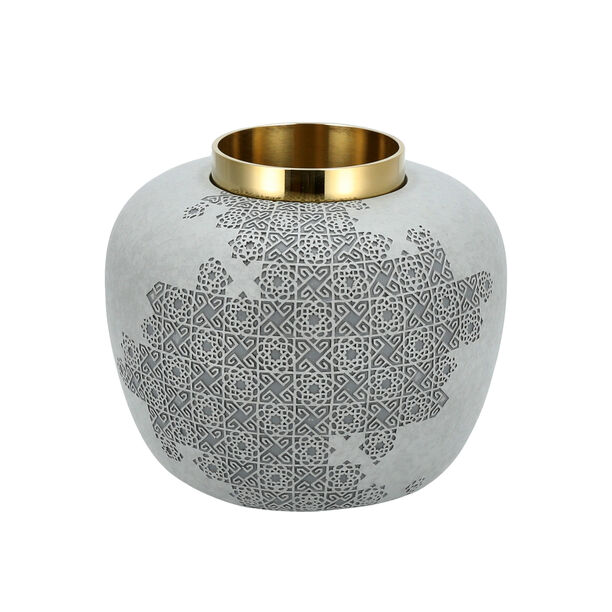 Sarab Ceramic Vase 24.5*24.5*21 Cm image number 2