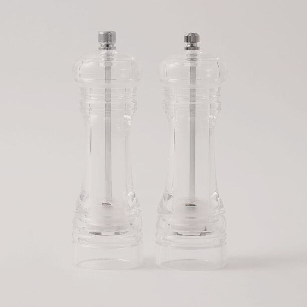 البرتو مطحنة ملح وفلفل أكريليك قطعتين 5.1*5.1*16.7 سم image number 0