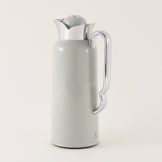 Dallaty Stainless Steel Thermos, Grey and Silver, 1L