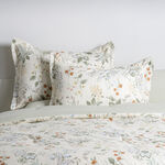 Cottage microfiber summer floral 6pc full comforter set, beige 160*240cm image number 1