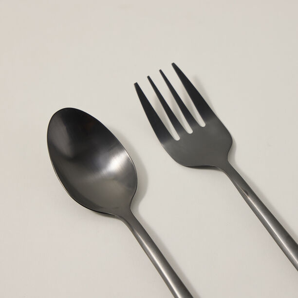 Abundance 3 Pcs Serving Set Matt Chrom Color image number 4