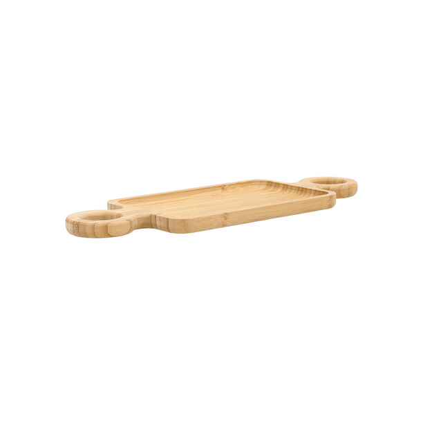 Bamboo Recatngle Plate With Two Handles image number 0