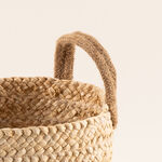 هومز سلة تخزين من حبال الجوت 28*22*20سم، بيج image number 1