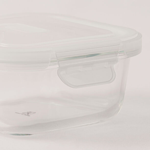  البرتو حافظة طعام زجاج مربعة 300 مل مع غطاء بفتحة تهوية image number 3