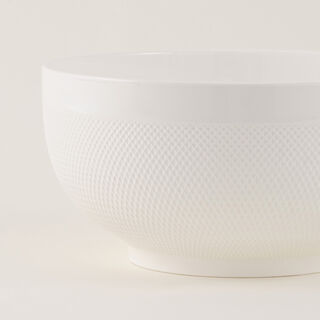 وعاء خلط سيراميك البرتو نقش أبيض سعة 5.2 لتر