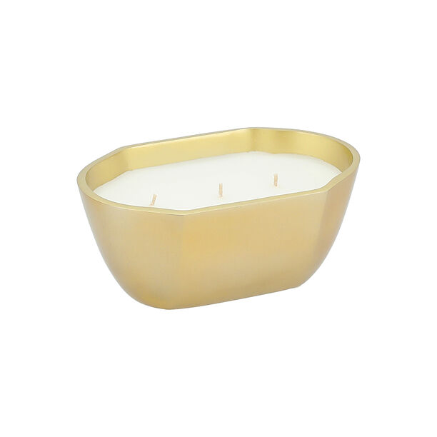 4 Wicks Wax Candles With Metal Tray 13*20*9.5 cm image number 1