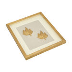Shadow Box With Frame Golden Leaf Golden image number 2