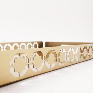 Dallaty steel serving tray 50*31*4.5cm, gold
