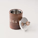 Pearl Collection Oud Burner Storage With Lid, Wood, 10*10*17.5 cm image number 0