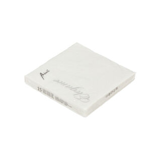 Elegance Serving Napkins Paper Square White