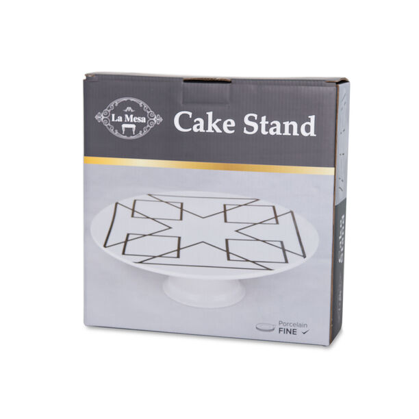 La Mesa Porcelain Cake Stand Gold image number 2