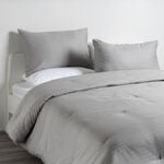 Ambra 3pcs cotton comforter set 220*240 cm, grey image number 0