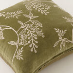 Homez Green Botanical Branch Cushion Cover, 45*45Cm image number 3