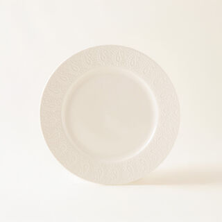 لا ميسا طقم سفرة 16 قطعة أبيض بنقشة زهرية