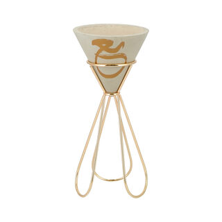 OUD BURNER GOLDEN FIGURE 13X13X26.5 CM