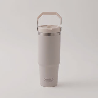 Alberto stainless steel double wall travel bottle, beige 900ml 9*10*24cm