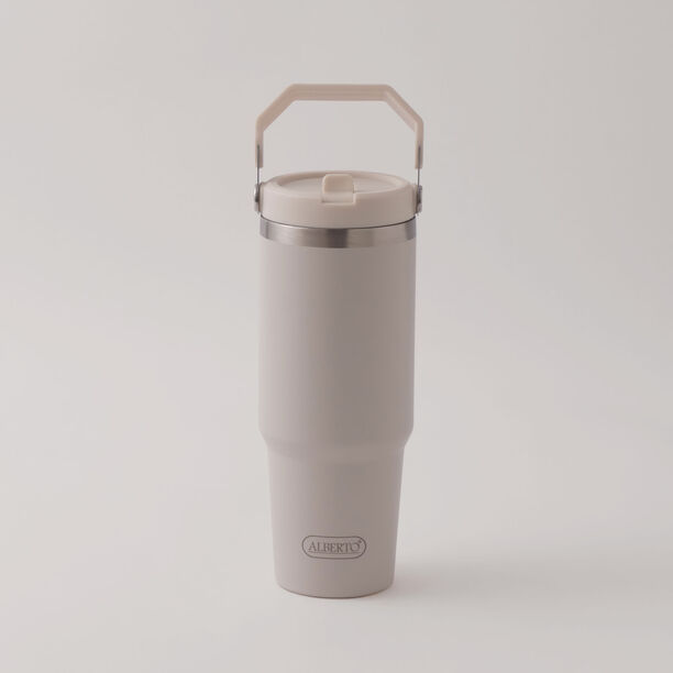 Alberto stainless steel double wall travel bottle, beige 900ml 9*10*24cm image number 1