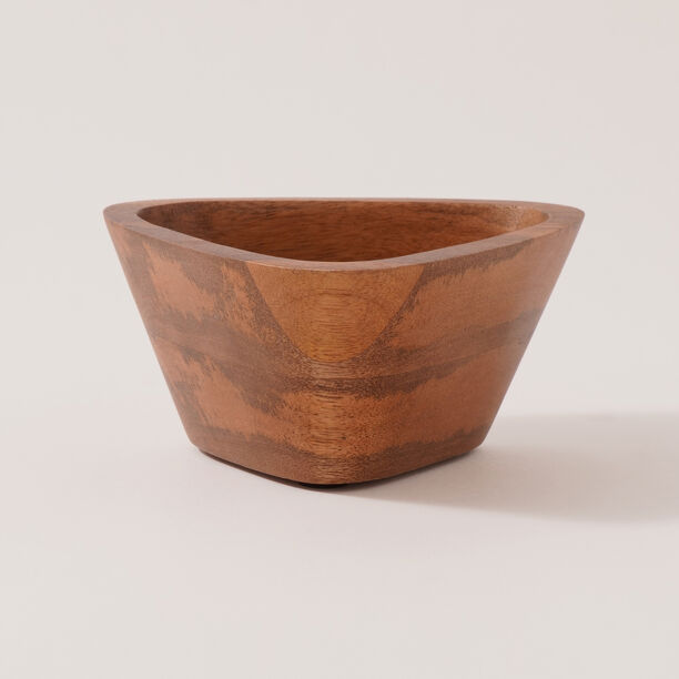 لا ميسا وعاء تقديم خشب طبيعي وسط 16*15.5*8سم، بني image number 2