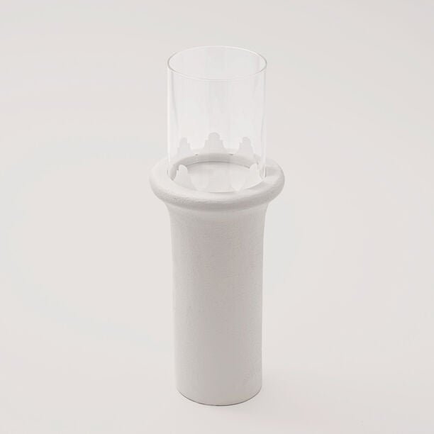 Qurtuba Collection Homez Arqa Candle Holder White 14.5*14.5*34cm image number 1