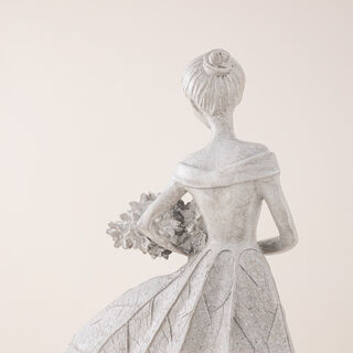 Homez human decor figurine, off white