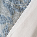 Boutique blanche cotton jacquard 3pc super king comforter set, 250*260cm, blue image number 2