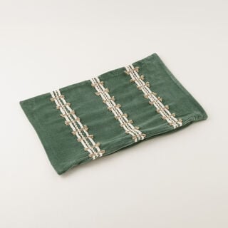 Homez Green Ornamental Stripe Cushion Cover, 30*45Cm