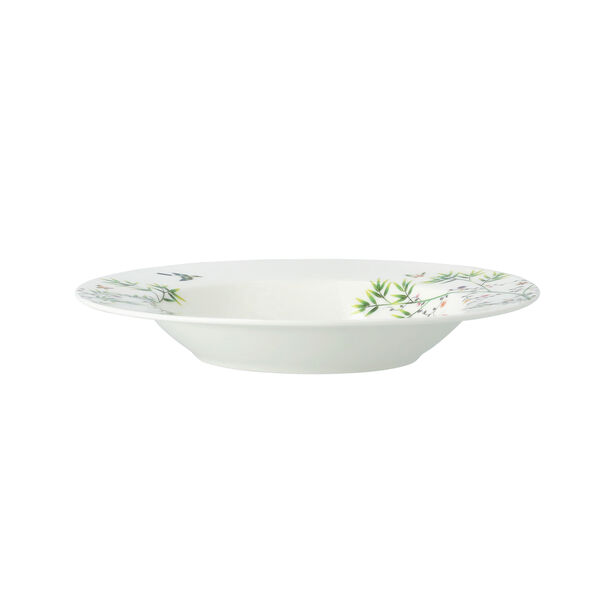 La Mesa white/green bone porcelain 16 pc dinner set image number 9
