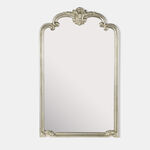 "Homez MDF Wooden Wall Mirror, Gold, 60*100 cm image number 2