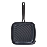 STEEL GRILL PAN with DIE CAST HANDLE BLUE image number 1