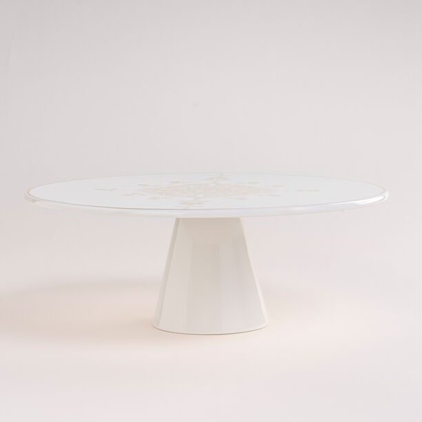 Footed Cake Stand Gold Frill image number 1