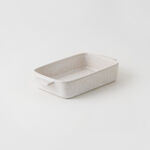 La Mesa stoneware oven to table 2pcs rectangular dish set, white image number 5