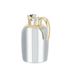 Sarab Steel Vacuum Flask 1.3 L Silver + Gold image number 2